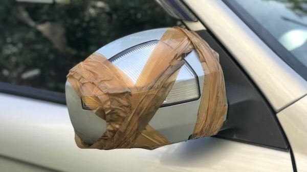 Can I tape my car window?