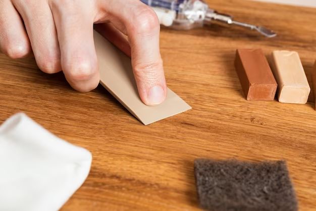 How do you fix dents in laminate furniture