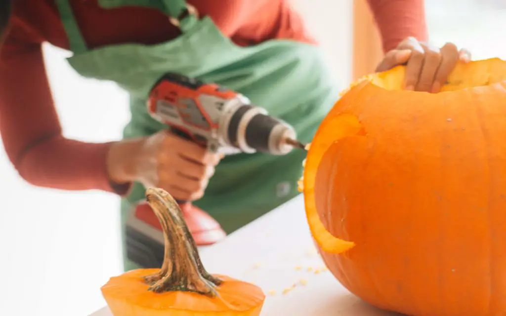 What power tools can you use to carve a pumpkin