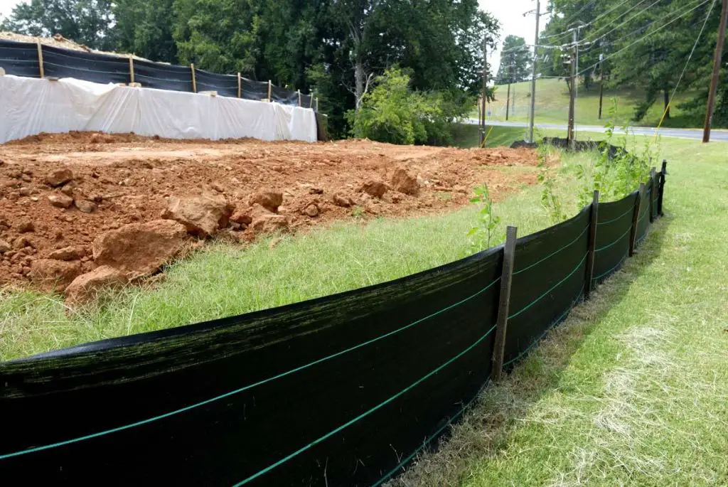 What is silt fence used for