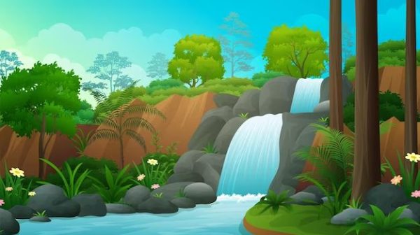 How do you make a waterfall step by step?