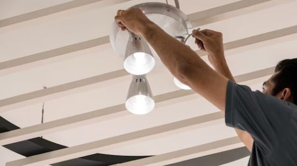 How do you add a ceiling light without wiring?