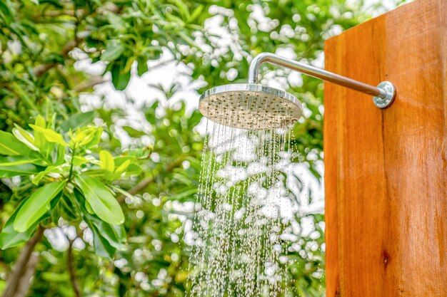 What kind of drainage do you need for an outdoor shower