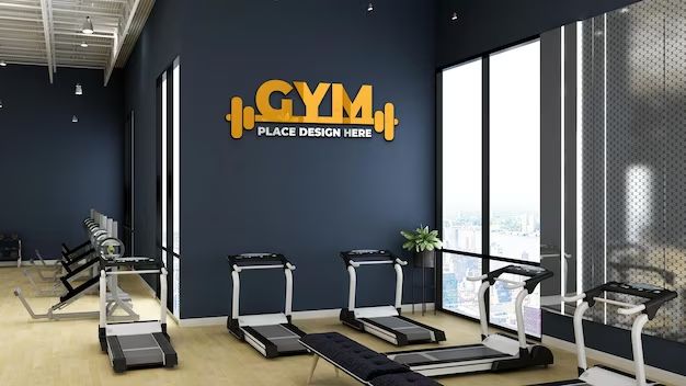 What do you put on gym walls