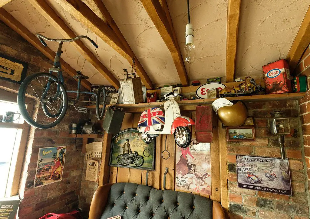 How do I turn my shed into a man cave