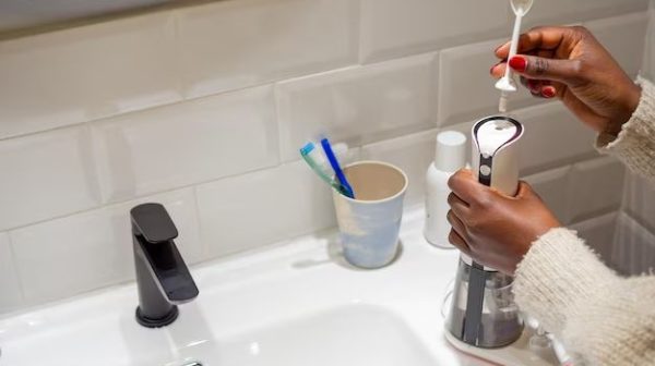 How do you hide an electric toothbrush in the bathroom?