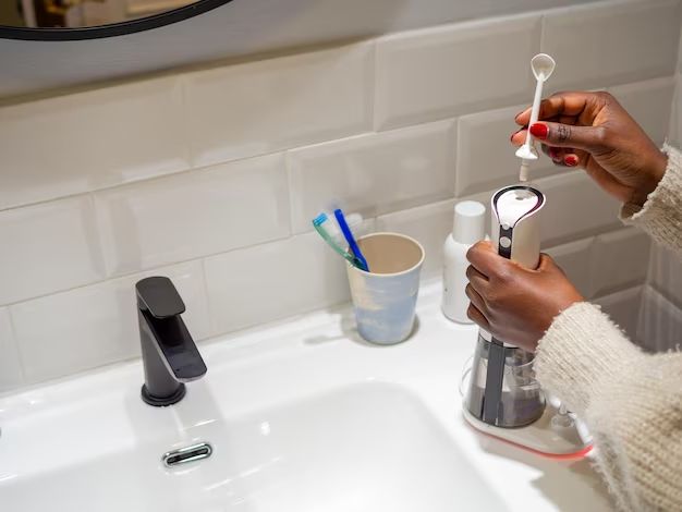 How do you hide an electric toothbrush in the bathroom