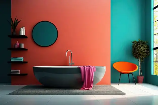 What is a popular color for a small bathroom