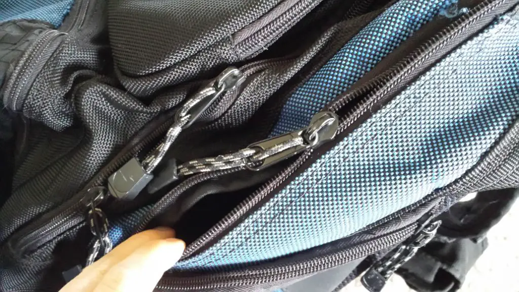 How do you fix a zipper that separates on a backpack