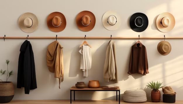 How do you store hats on the wall