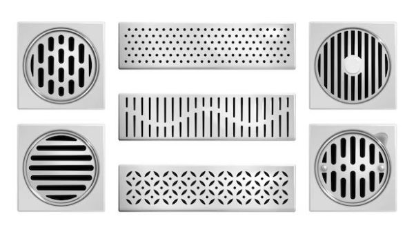 What is the difference between a grid drain and a pop-up drain?