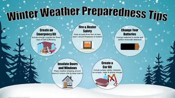 What are the safety tips for cold season?