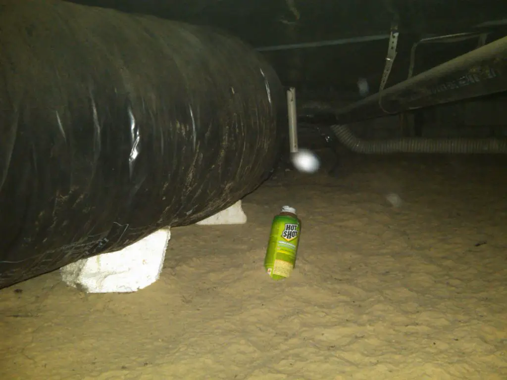 Is it safe to use a bug bomb in a crawl space