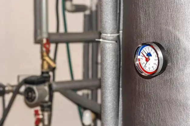 What is the temperature gauge on a hot water heater