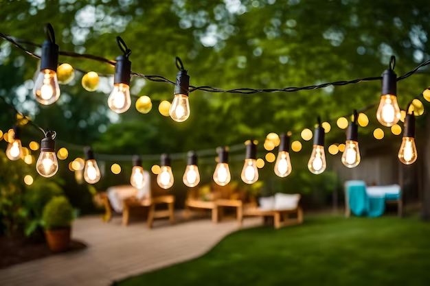 What can I hang outdoor lights on