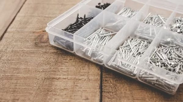 What is the best way to organize nails and screws?