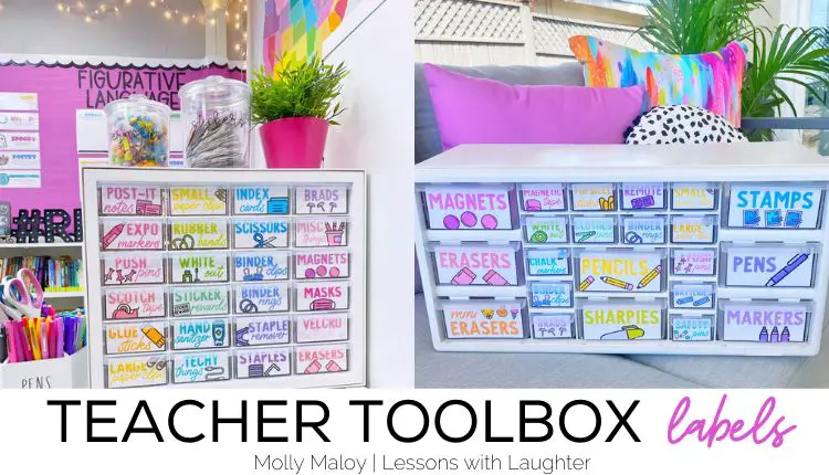 How do you label a teacher toolbox