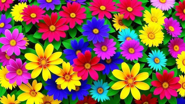 How many different color of daisies are there