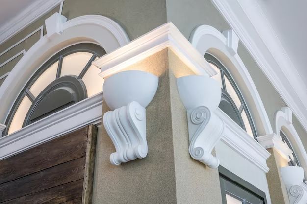 What is exterior crown molding called