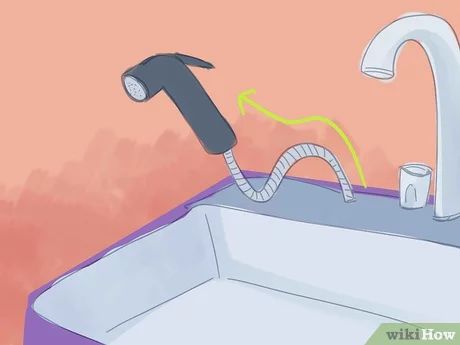 How do you fix a kitchen faucet sprayer head