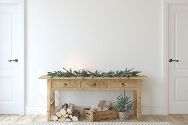 What should be on an entryway table