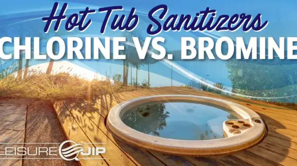 Why do you put bromine instead of chlorine in a hot tub?