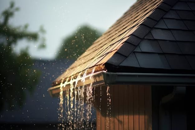 How do you divert rain water from a roof