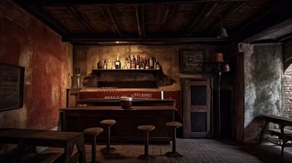 What is a basement bar called?