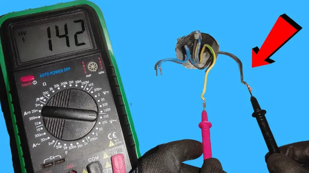 How do you test if a light switch is live with a multimeter