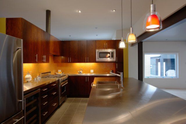 How low should a pendant light hang over kitchen sink