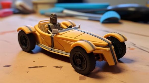 How do you get a Pinewood Derby car to ride on 3 wheels?