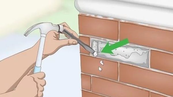 How do you fix a loose brick without mortar?