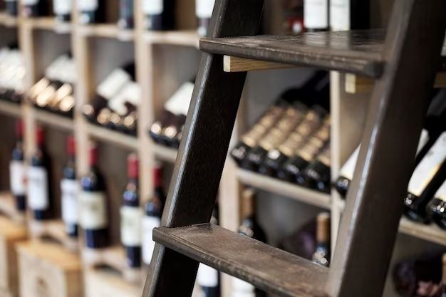 How much space do you need for a wine bottle in a rack