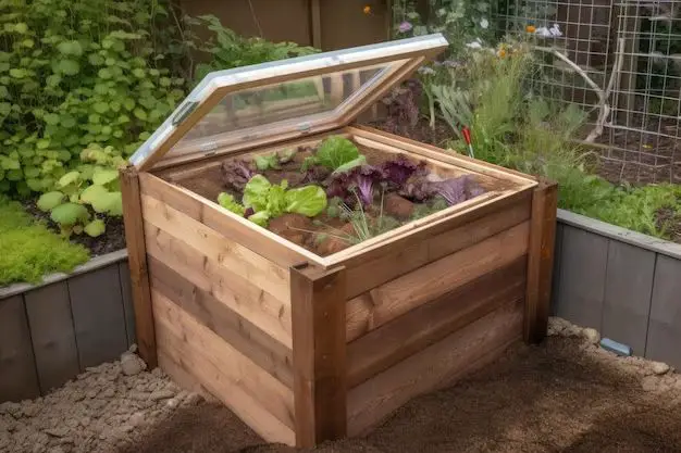 How do you make a self watering raised bed