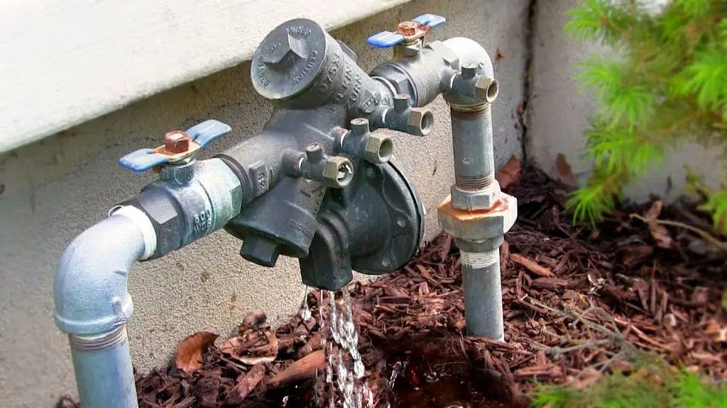 How do I stop my backflow preventer from leaking