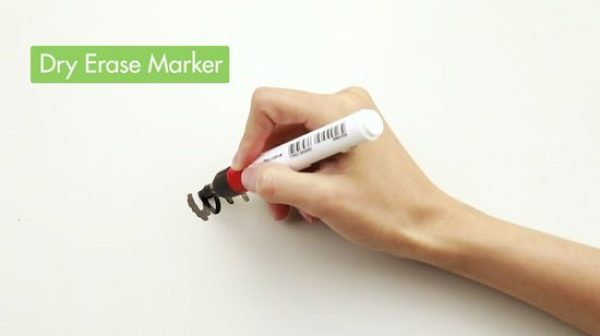 How do you remove dried permanent marker?