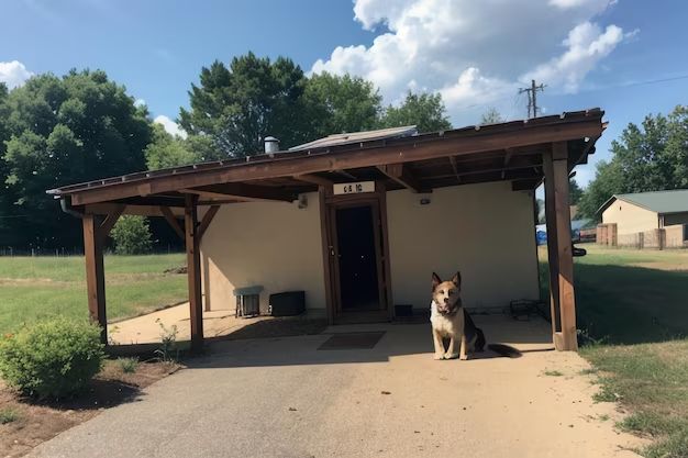 What is the best roof for a dog kennel