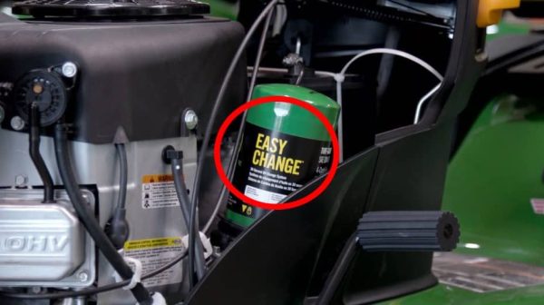 Do you need to drain oil on a John Deere Easy Change?