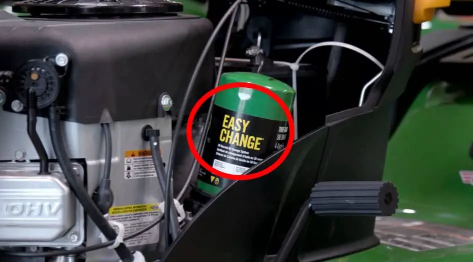 Do you need to drain oil on a John Deere Easy Change