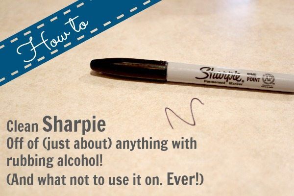 Does rubbing alcohol remove Sharpie from leather