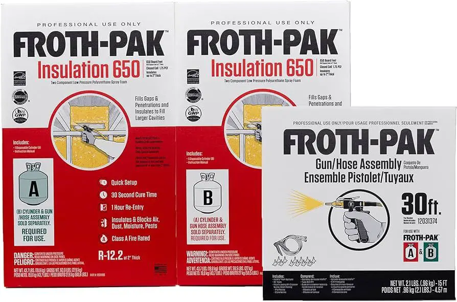 What is the difference between froth-Pak 620 and 650