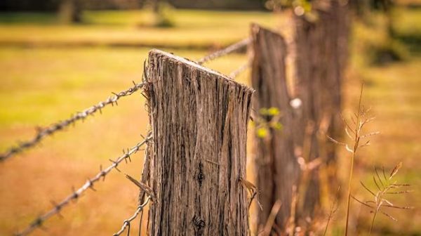 What is the rule of thumb for fence posts?