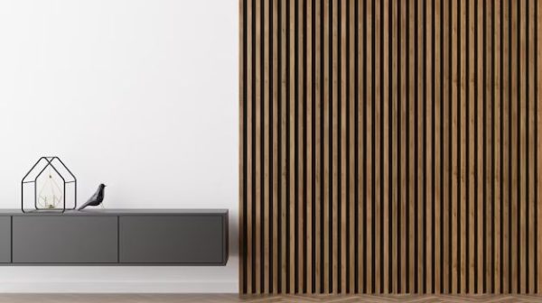 What is a wood accent wall called?