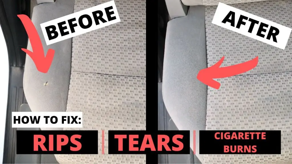 Can you repair cigarette burns car upholstery