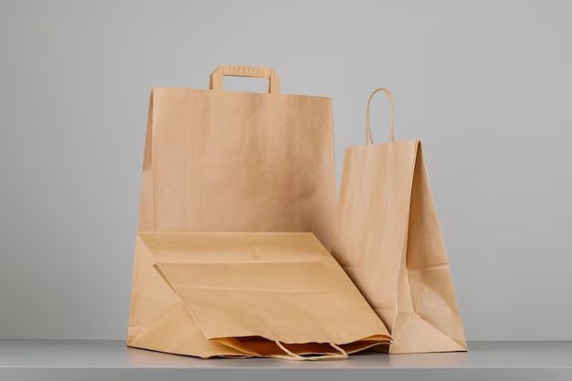 How do you fold and store paper bags