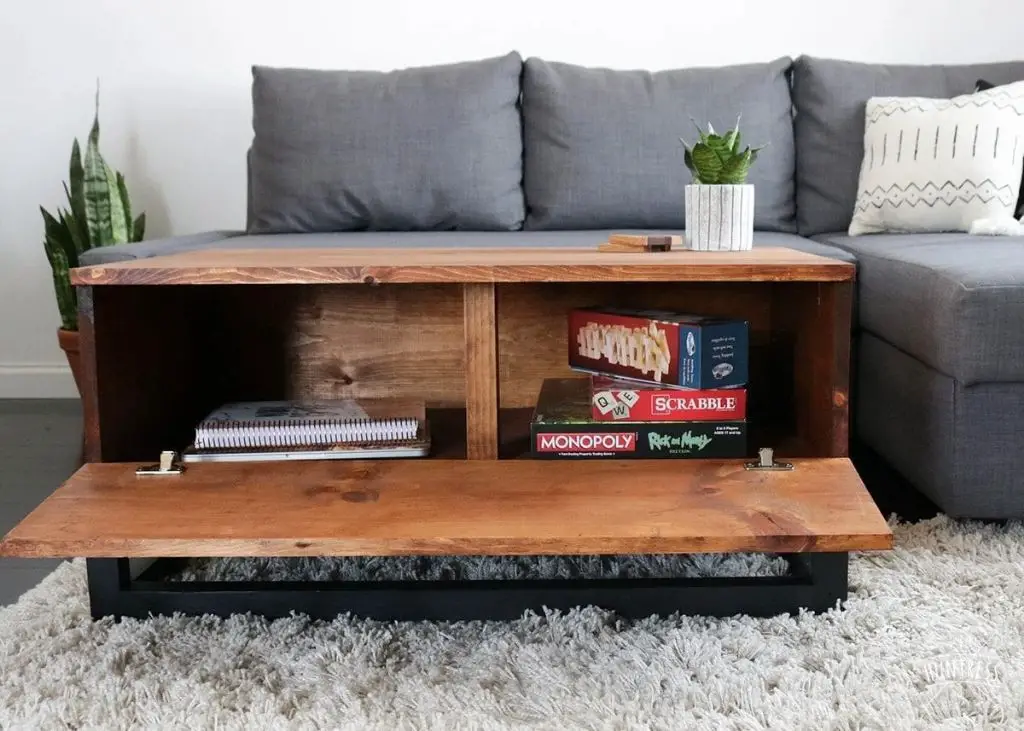 How to make a coffee table with a secret compartment