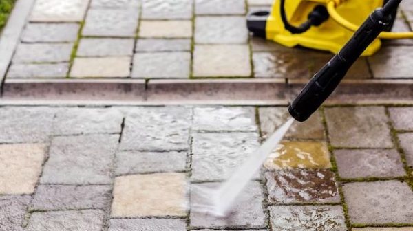 What is the best way to clean outdoor pavers?