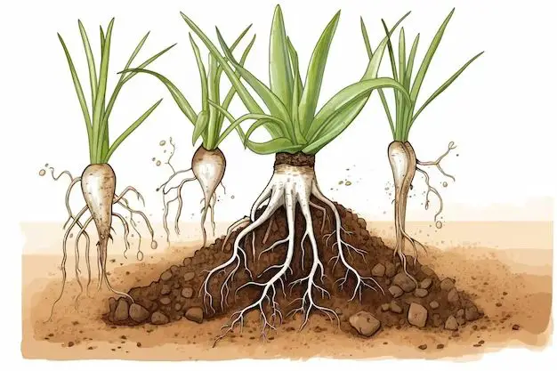 What outdoor plants have shallow roots