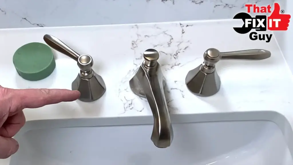 How do you tighten a loose bathroom handle