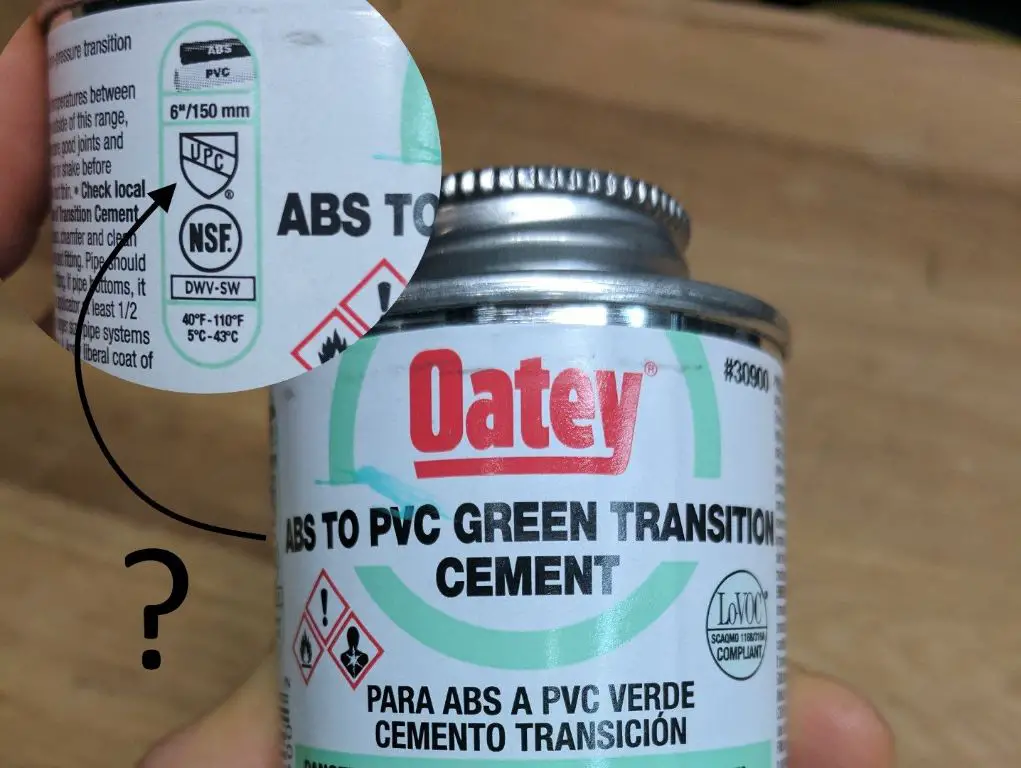 Can I glue PVC to ABS